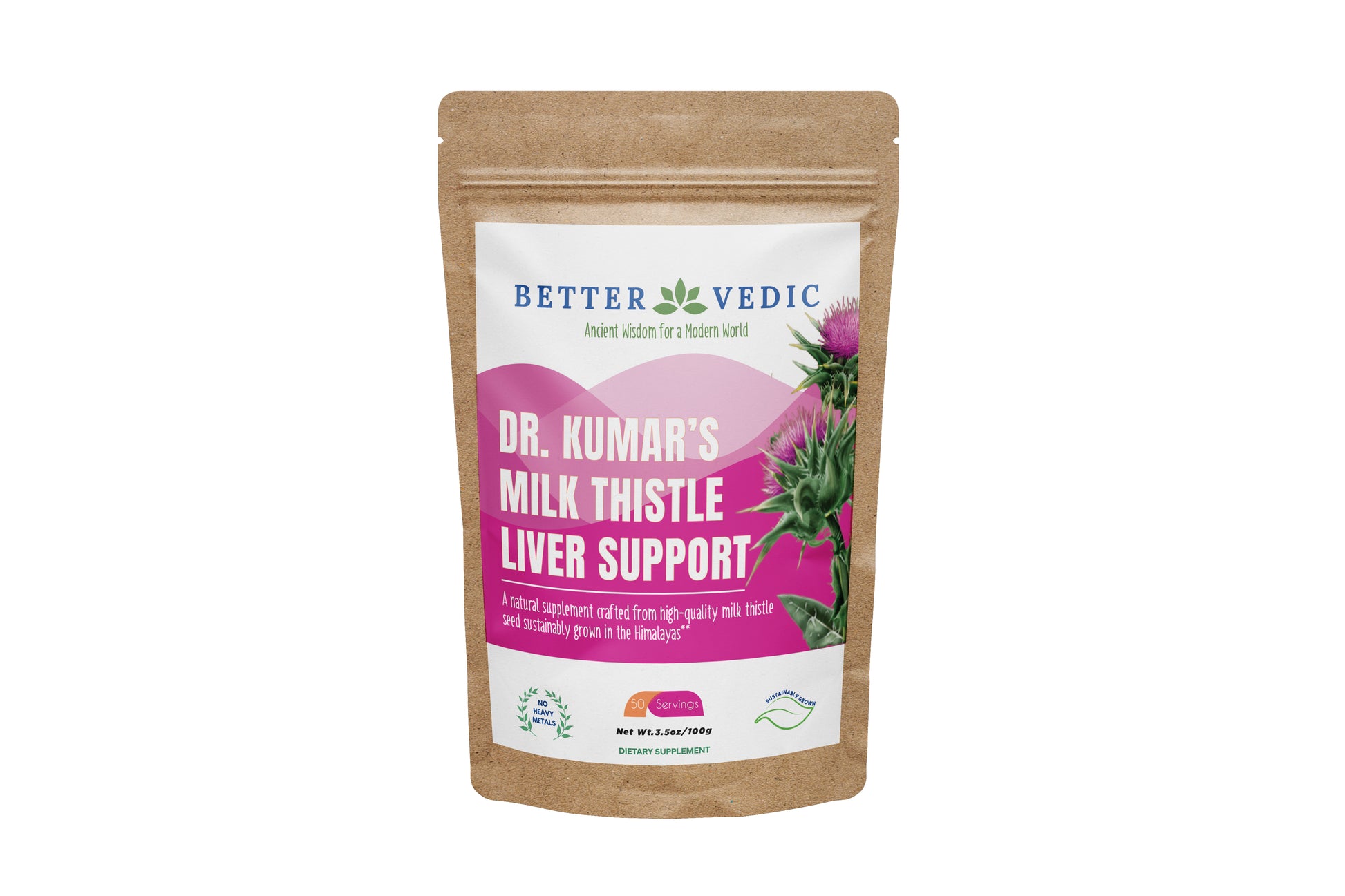 Front of Dr. Kumar's Milk Thistle Liver Support package