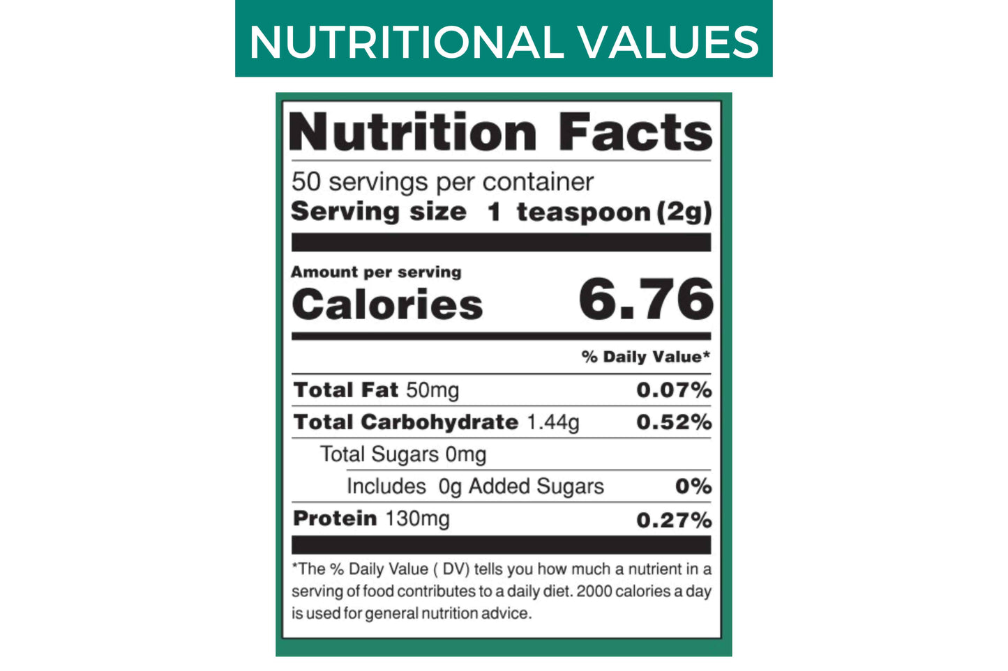 Kidney Boost Formula Nutritional Information